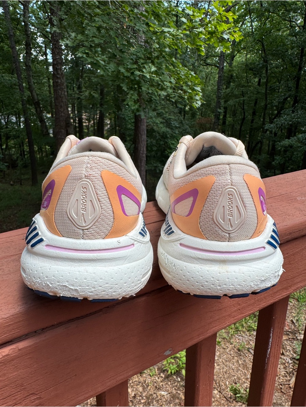 Brooks Adrenaline GTS 23 Women’s Running Shoes Size 7.5 apricot estate blue - Picture 5 of 10